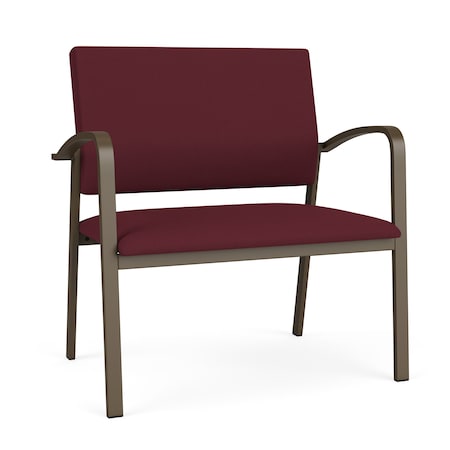 Newport Bariatric Chair Metal Frame, Bronze, OH Wine Upholstery